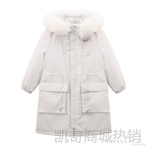 2020年秋冬季韩国新款羽绒棉服女中长款过膝派克服加厚棉衣外套