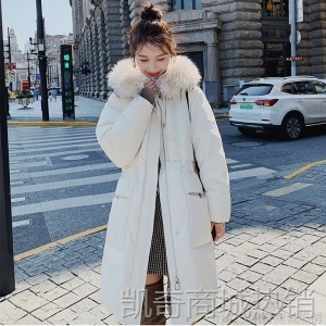 韩版宽松中长款羽绒棉衣女秋冬2020新款加厚棉袄ins港风过膝棉服