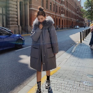 韩版宽松中长款羽绒棉衣女秋冬2020新款加厚棉袄ins港风过膝棉服