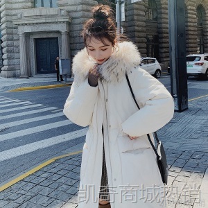 韩版宽松中长款羽绒棉衣女秋冬2020新款加厚棉袄ins港风过膝棉服