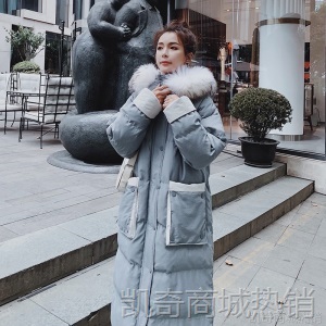 实拍2020新款秋冬韩国羽绒棉服中长款冬韩版宽松加厚面包服外套女