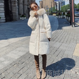韩版宽松中长款羽绒棉衣女秋冬2020新款加厚棉袄ins港风过膝棉服