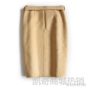 手工双面羊毛半裙毛呢半身裙短裙2020秋冬半身裙女装一件代发