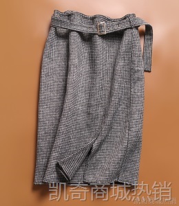 手工双面羊毛半裙毛呢半身裙短裙2020秋冬半身裙女装一件代发