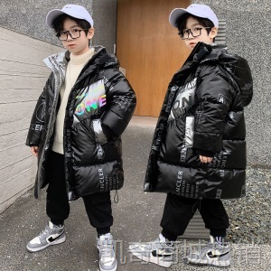 儿童装男童棉衣冬装加厚中长款2020新款中大童羽绒棉服棉袄外套潮