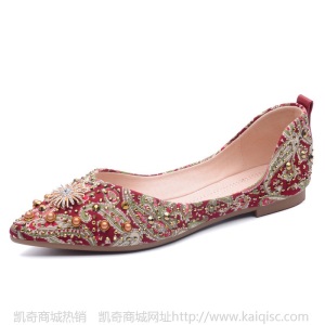 平底婚鞋女新娘鞋2020新款秀禾鞋红色结婚鞋孕妇中式绣花鞋子单鞋