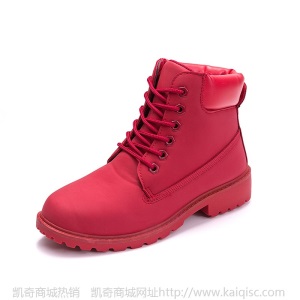 新款专供单靴女PU皮靴女平底大码粉色马丁靴女短靴子boots2020