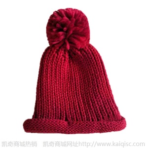 M2新款婴儿男女宝宝球球针织帽秋冬加厚保暖可爱糖果纯色毛线帽子