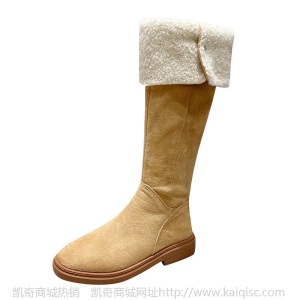 冬季~新款~雪地~靴女过膝~长靴~羊羔~毛高筒靴防滑~保暖~修腿显瘦