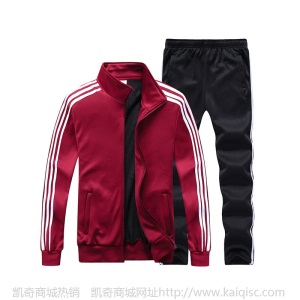 运动休闲套装男2019新款加绒加厚跑步套装篮球健身运动服男士服装