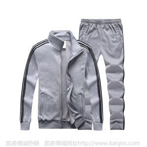 运动休闲套装男2019新款加绒加厚跑步套装篮球健身运动服男士服装