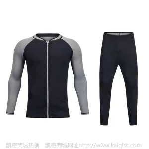 2021新品男装SCR暴汗服紧身裤运动健身套装防水服厂家直销