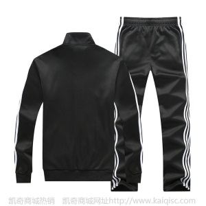 运动休闲套装男2019新款加绒加厚跑步套装篮球健身运动服男士服装