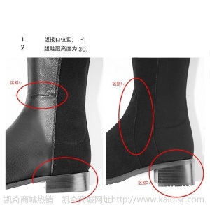 SW5050中跟长靴女过膝2018秋冬弹力长筒靴粗跟瘦腿系带高筒靴子潮
