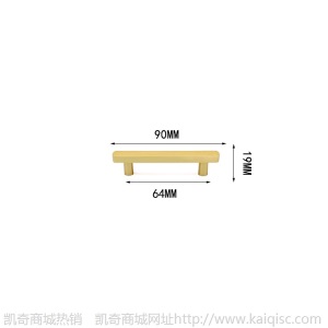 纯黄铜实心拉手家装新中式轻奢金色衣柜门橱柜抽屉五金家具把手