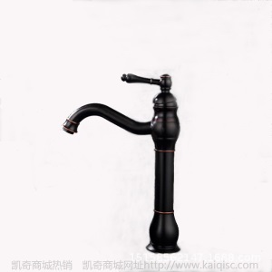家装建材水暖五金销售批发欧式黑古电镀拉丝全铜厨房面盆水龙头