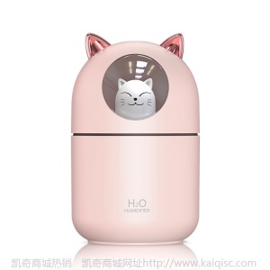 凯奇新款萌宠加湿器usb喷雾夜灯静音卧室家用迷你香薰空气净化器