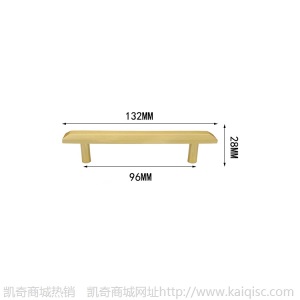 纯黄铜实心拉手家装新中式轻奢金色衣柜门橱柜抽屉五金家具把手
