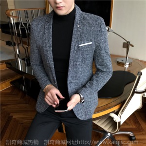 韩版潮流西装男时尚休闲小西装修身职业正装新款西服帅气外套
