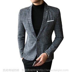 韩版潮流西装男时尚休闲小西装修身职业正装新款西服帅气外套
