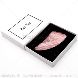 批发玉石按摩滚轮脸部美容仪 粉晶刮痧玉石按摩器 玉石滚轮套装