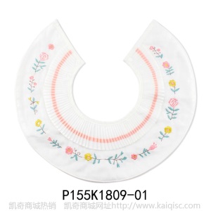 特促夏款纯棉绣花ins口水巾婴儿纱布围嘴防水母婴用品一件代发A83