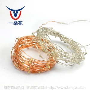 新品10米100灯美规电源银线铜线灯串led灯房屋亮化装饰灯电源灯串