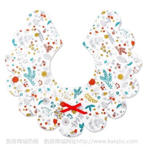 特促夏款纯棉绣花ins口水巾婴儿纱布围嘴防水母婴用品一件代发A83