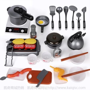 包邮纽奇过家家厨房玩具仿真声光电磁炉切切乐烧烤过家家益智玩具