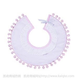 360旋转圆形口水巾宝宝吃饭围兜围嘴三角巾母婴用品外贸定做定制