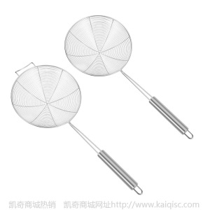不锈钢线漏捞面漏勺家用厨房工具圆柄油炸火锅隔渣过滤网网漏勺