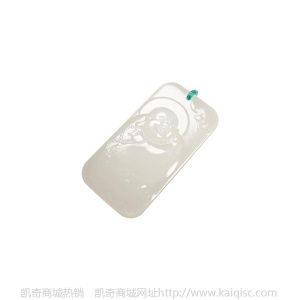 批发和田玉白玉羊脂玉玉佛方牌吊坠挂件 羊脂玉玉佛公女款 配证书