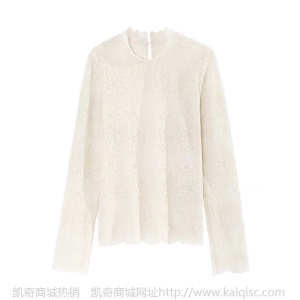 白色蕾丝网纱打底衫女装秋冬季内搭2020新款洋气长袖百搭小上衣服