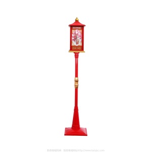 新年飘雪路灯春节亮化装饰品宫廷贺年灯笼元宵节庙会用品音乐宫灯