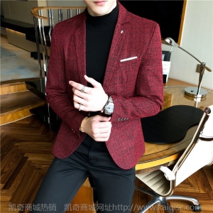 韩版潮流西装男时尚休闲小西装修身职业正装新款西服帅气外套