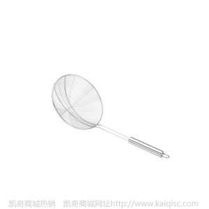 家用不锈钢厨具线漏 厨房油格过滤勺网漏 圆管柄两叉火锅漏勺