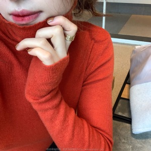100%澳毛高领打底纯羊毛衫女2020新款秋冬内搭针织衫羊毛毛衣代发