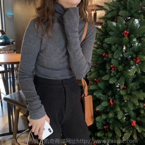 100%澳毛高领打底纯羊毛衫女2020新款秋冬内搭针织衫羊毛毛衣代发