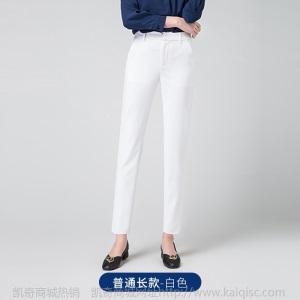 职业正装西装女2020新款韩版九分裤加绒加厚小脚裤子长裤一件代发