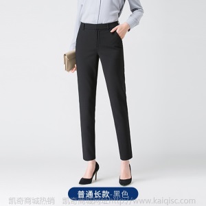 职业正装西装女2020新款韩版九分裤加绒加厚小脚裤子长裤一件代发