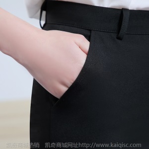 秋冬直筒西装裤女加绒加厚宽松垂感职业工作裤显瘦大码上班正装裤