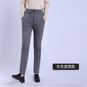 羊羔绒运动裤女秋冬 束脚加绒裤子女 外穿显瘦加绒加厚休闲卫裤女