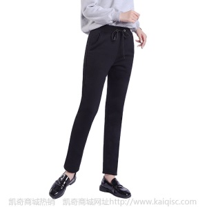 羊羔绒运动裤女秋冬 束脚加绒裤子女 外穿显瘦加绒加厚休闲卫裤女