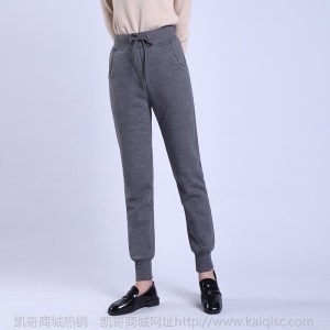 羊羔绒运动裤女秋冬 束脚加绒裤子女 外穿显瘦加绒加厚休闲卫裤女