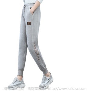 哈伦长裤外穿女裤2021春秋冬新款宽松加绒加厚休闲束脚运动裤卫裤