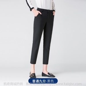 职业正装西装女2020新款韩版九分裤加绒加厚小脚裤子长裤一件代发