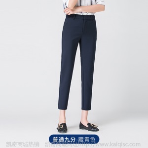 职业正装西装女2020新款韩版九分裤加绒加厚小脚裤子长裤一件代发