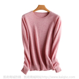 100纯羊毛衫女圆领毛衣打底衫秋冬套头内搭低领时尚上衣羊绒衫