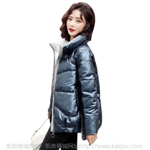 亮面棉衣女2020冬季新款韩版宽松拼接加厚棉服短款棉袄外套ins潮