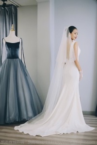 主法式轻婚纱缎面简约拖尾2020新款宫廷新娘结婚修身显瘦高档韩版